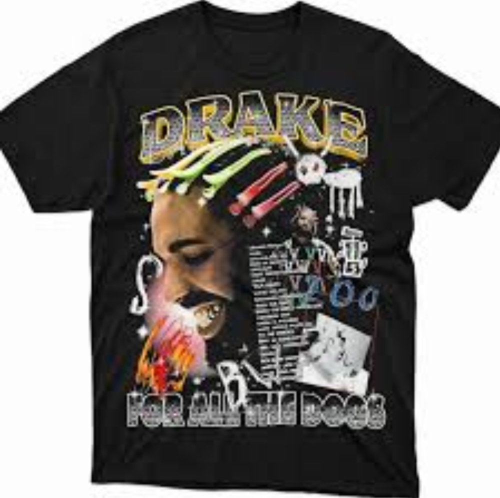 UNISEX PLUS SIZE GRAPHIC TEE-DRAKE #1 (M)